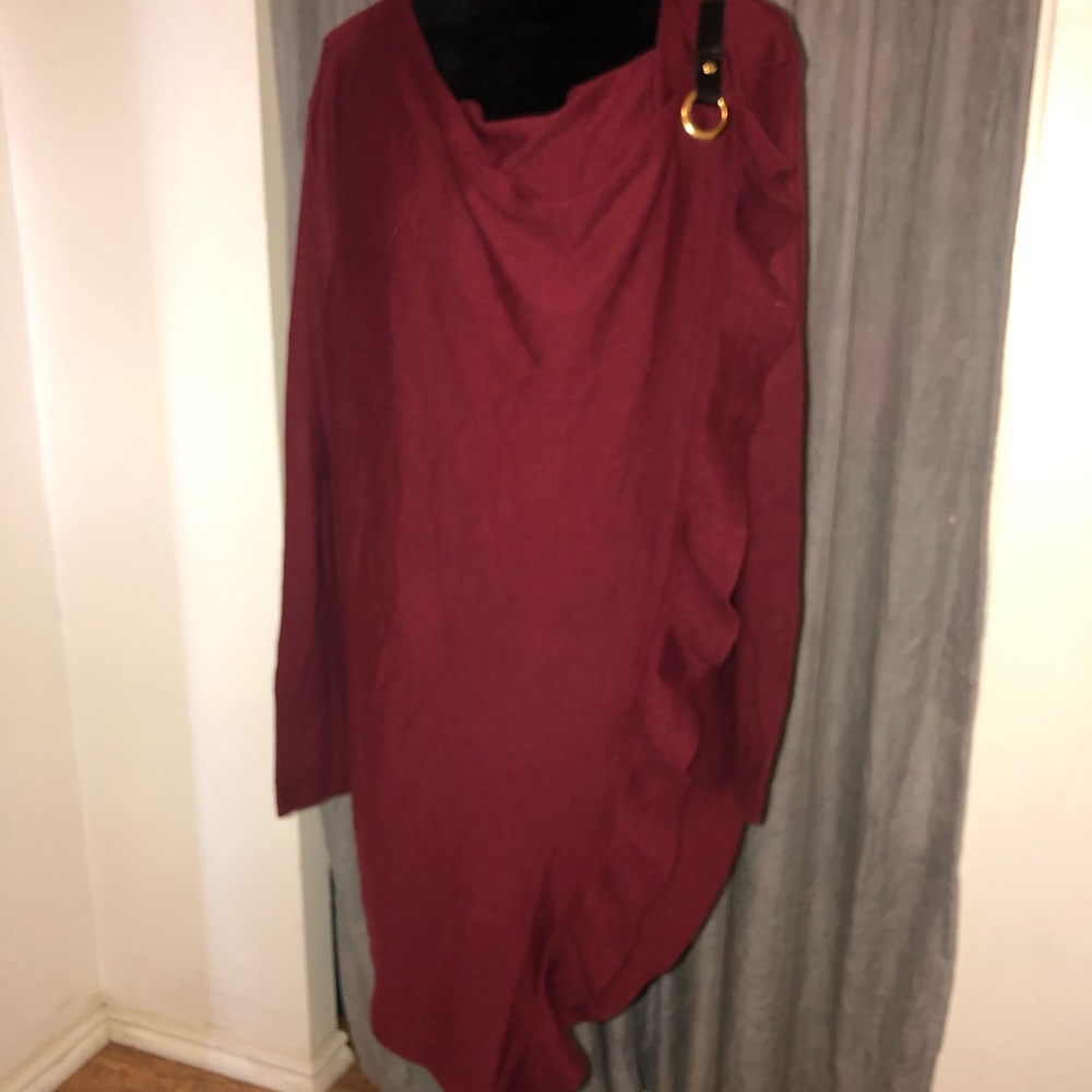 Briggs wrap style tunic sweater